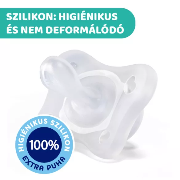 Chicco Mini Soft cumík 0–2 mesiace, 2 ks – ružový