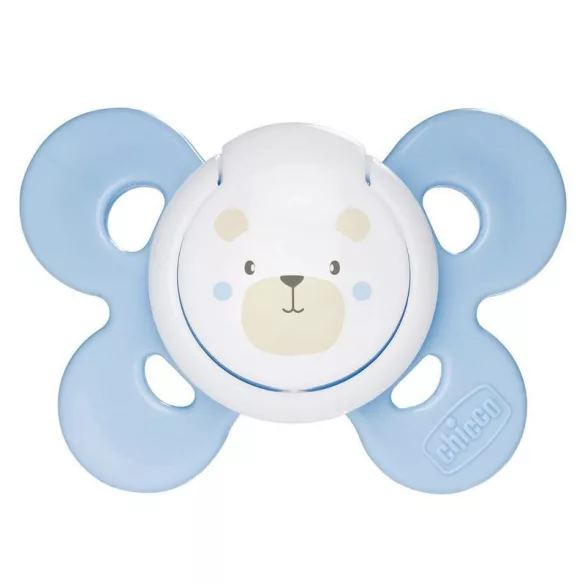 Chicco Physio Comfort silikónový cumlík, 1 ks, 2–6 mesiacov, modrý
