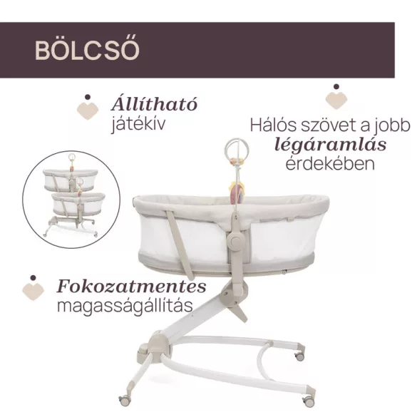 Chicco Baby Hug Armonia 4 v 1 kolíska a stolička 0 – 15 kg, 0 – 36 mesiacov