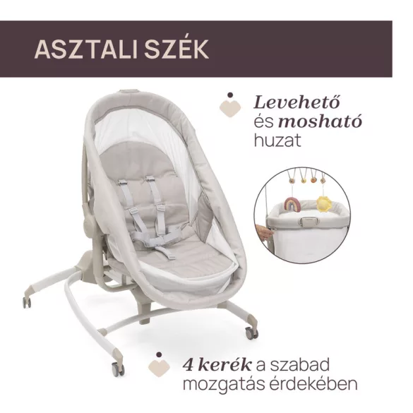 Chicco Baby Hug Armonia 4 v 1 kolíska a stolička 0 – 15 kg, 0 – 36 mesiacov