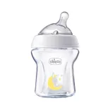 Chicco NaturalFeeling fľaša so skleneným telom a pomalým prietokom, 150 ml, unisex
