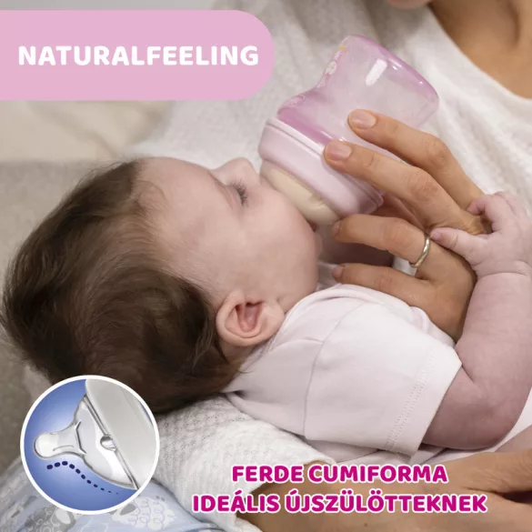 Chicco NaturalFeeling fľaša so stredným prietokom, 250 ml