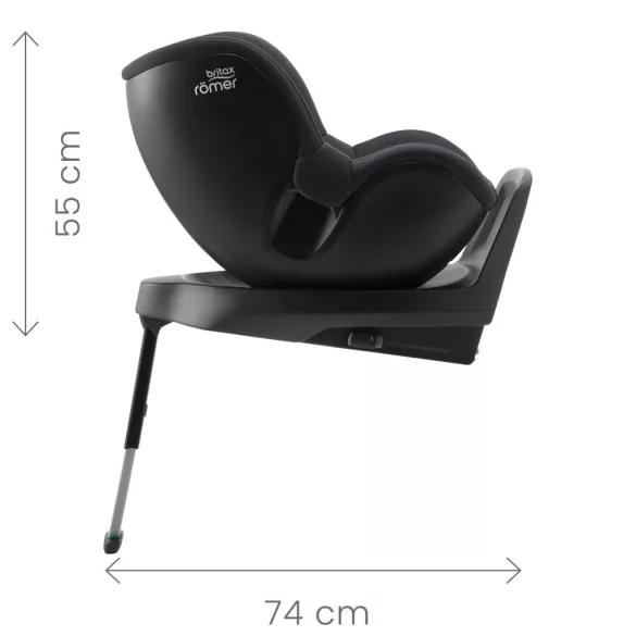 Detská autosedačka Britax Römer Dualfix Plus – Space Black