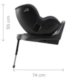 Detská autosedačka Britax Römer Dualfix Plus – Midnight Grey