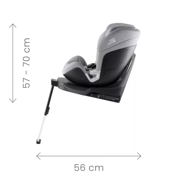 Detská autosedačka Britax Römer Swivel 2 40–125 cm – Space Black