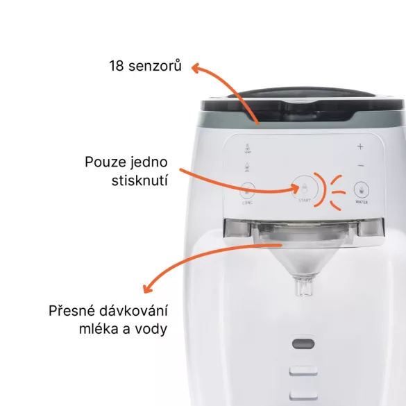 Zopa Prípravník mlieka Babyccino White