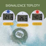 Zopa Silikónový digitálny teplomer 2 v 1 – holubičkovo sivý Dove Grey