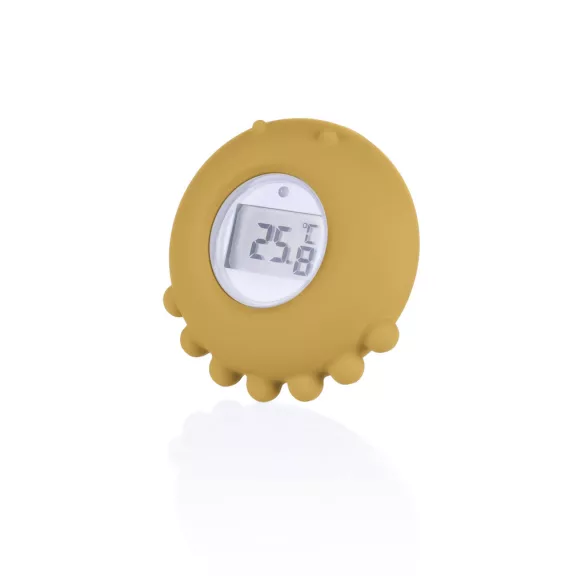 Zopa Silikónový digitálny teplomer 2 v 1 – horčicovožltý Mustard Yellow