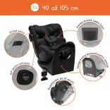 Detská autosedačka Zopa Voyager Maxi Night Black