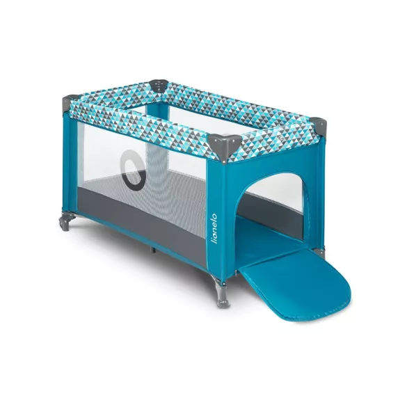 Cestovná postieľka Lionelo Stefi – Green Turquoise
