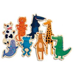 Djeco puzzle magnetky - Crazy animals