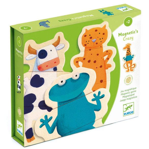 Djeco puzzle magnetky - Crazy animals