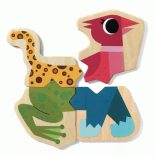 Djeco drevené puzzle magnetky - Mixanimo