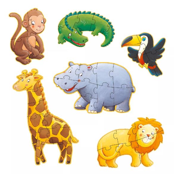 Djeco obrovské puzzle - Marmoset & friends