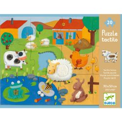 Djeco puzzle hmatové - Tactile farm puzzle