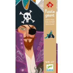 Djeco veľké puzzle - Pirát Elliot - Elliott the pirate