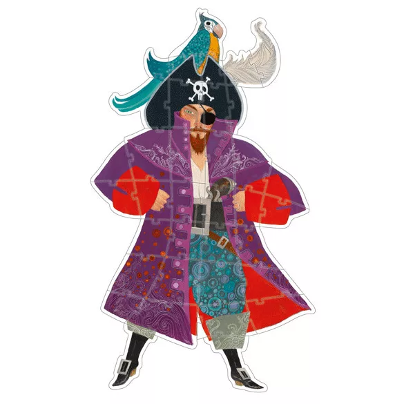 Djeco veľké puzzle - Pirát Elliot - Elliott the pirate