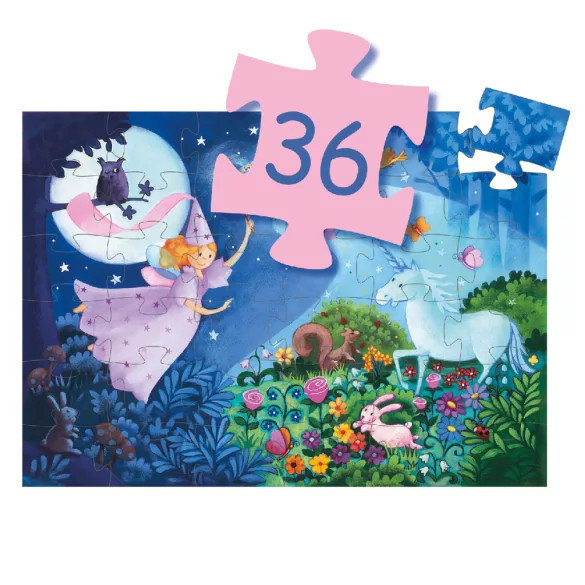 Djeco puzzle - Víla a jednorožec - The fairy and the unicorn