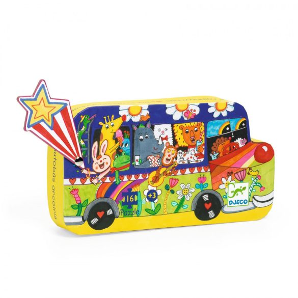 Djeco puzzle - The rainbow bus