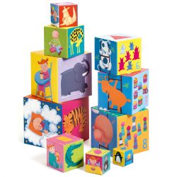 Djeco skladacie kocky pyramída - 10 funny blocks