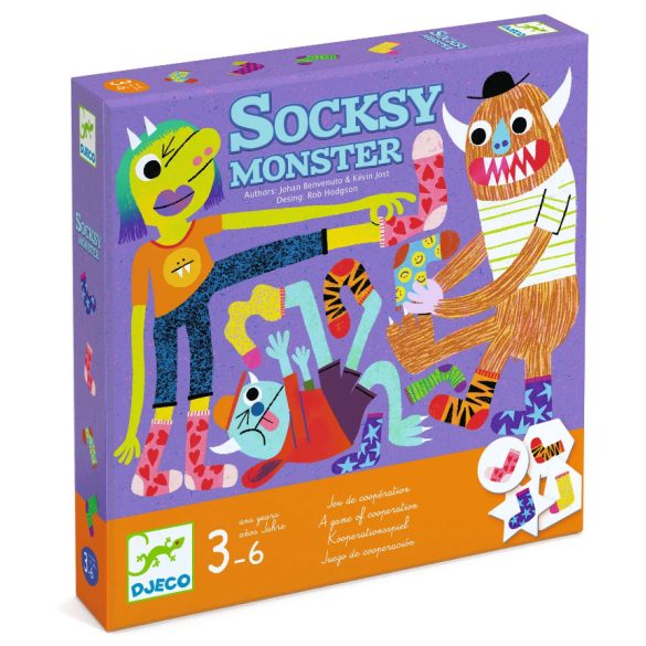 Djeco kooperatívna pamäťová hra - Ponožkové príšerky - Socks y Monster