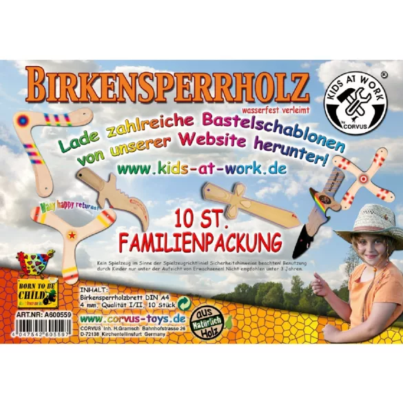 Kids at Work Breza preglejka – 10 ks A/4
