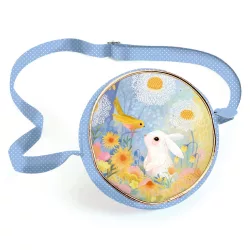   Djeco Little Big room Okrúhla taška na boky Biely zajačik - White rabbit
