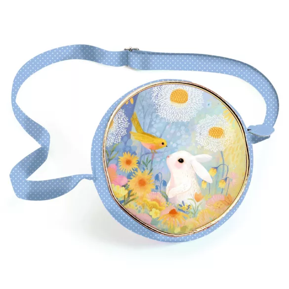 Djeco Little Big room Okrúhla taška na boky Biely zajačik - White rabbit
