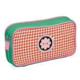 Djeco Pena na perá s dvoma priehradkami a mnohými vreckami Kvetina - Fleur stationery kits