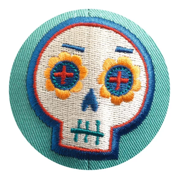 Djeco Little Big room Baseballová čiapka s výšivkou lebky – Skull and crossbones