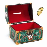 Djeco Pokladnička Pirátska truhlica s pokladom - Pirate
