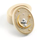 Djeco Little Big room Krabička na mliečne zuby v pastelových farbách - Pastel toothbox