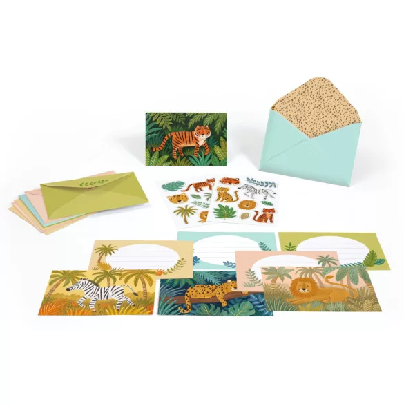 Djeco Sada pozvánok Džungľová párty – Jungle animals