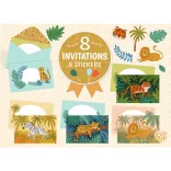 Djeco Sada pozvánok Džungľová párty – Jungle animals