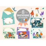 Sada pozvánok Djeco Záhradná párty – Garden friends