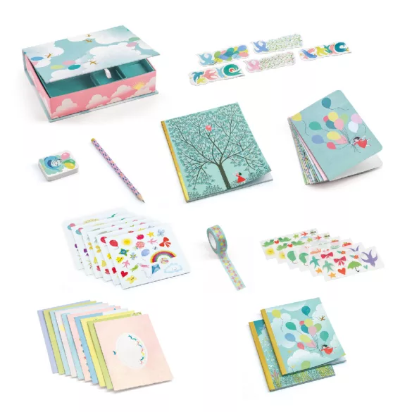 Djeco Sada kancelárskych potrieb Sári box - Charlotte box set