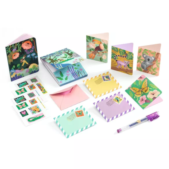 Djeco Kufrík na kancelárske potreby Marcsiin malý kufrík - Marie stationery case