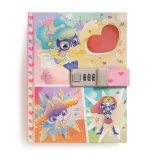Djeco Lovely Paper Tajný denník s číselným zámkom Lam - Diary code Lam