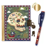 Djeco Tajný zápisník A/6 s čarovným perom – Steve little secret notebook magic marker