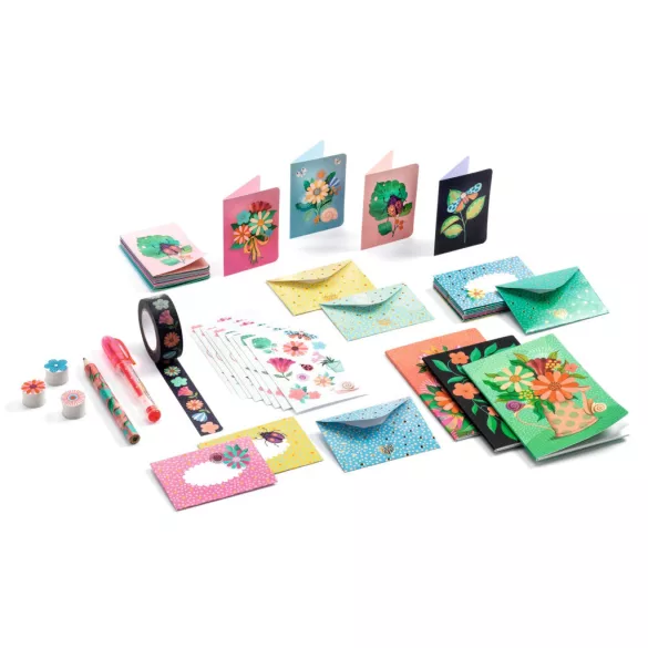 Djeco Lovely Paper Mini sada kancelárskych potrieb – Mini Marie box