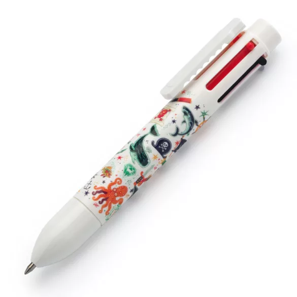 Djeco Lovely Paper Šesťfarebné guľôčkové pero - Steve rainbow pen, 6 farieb