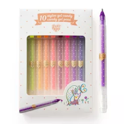   Sada gélových pier Djeco Lovely Paper v 10 pastelových farbách – 10 gélových pier