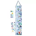 Djeco Little Big room Meradlo výšky Vodný život - Aquatic life