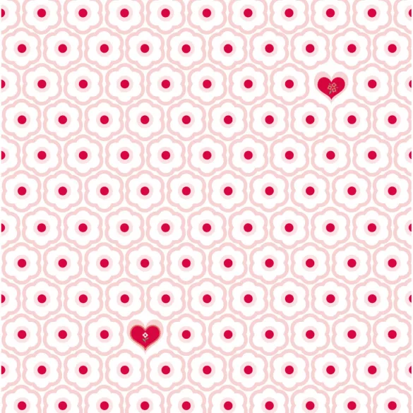 Djeco Little Big room Dekoračná tapeta Malé srdiečka - Small hearts