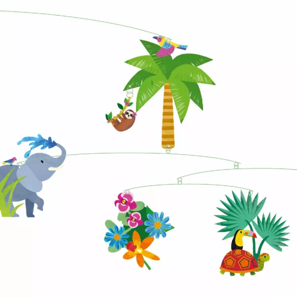 Djeco Větrná dekorácia Svet džungle - The jungle world