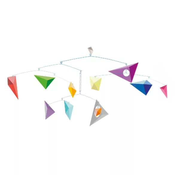 Djeco Little Big room Zavesená dekorácia na vietor Papierové draky - Kites
