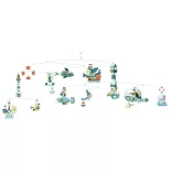 Djeco Little Big room Větrná dekorácia Námorné lode - Marine ships (FSC)
