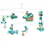 Djeco Little Big room Větrná dekorácia Námorné lode - Marine ships (FSC)