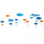 Djeco Little Big room Větrná dekorácia Ryby v harmónii - Fishes in harmony