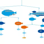 Djeco Little Big room Větrná dekorácia Ryby v harmónii - Fishes in harmony
